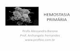 Hemostasia - profbio.com.br§ão coagulante: - Vasoconstrição - Ativação de plaquetas e fatores de coagulação pelo colágeno ... –Aumentam os níveis de proteína quinase C
