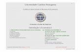 Introdução à Economia I - Resumos.net · Universidade Católica Portuguesa 1 Católica-Lisbon School of Business & Economics Economia e Gestão de Empresas Int.Economia I / SDS