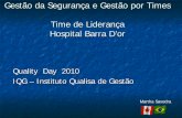 Time de Liderança Hospital Barra D’or · 2010-09-03 · comportamental real e não cognitiva ; Modelo de Competências de Alta Performance do Gestor (Schroeder, ... •A auditoria