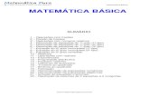 Matemática Básica MATEMÁTICA BÁSICA · 2012-01-25 · 9 – Equação do 2º grau completa Forma: ax2 + bx + c = 0 ... 3 = 23 33 = 22 2 32 3 = 4 2 9 3 = 216 Ex. 4) ... 3 y = 3