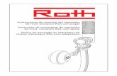 Instrucciones de montaje del regulador de nivel mecánico … - Roth-Spain/regulador_nivel_RSA... · Comprobar que la válvula lleva su filtro correspondiente, este filtro sirve solamente