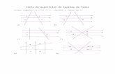 Lista de exercícios do teorema de Tales · Web viewUm feixe de quatro retas paralelas determina sobre uma transversal três segmentos consecutivos, que medem 5 cm, 6 cm e 9 cm. Calcule