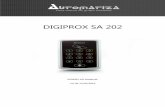 DIGIPROX SA 202 - automatiza.com.br€¦ · 4 1. Apresentação O controle de acesso DIGIPROX SA 202 foi desenvolvido como sistema de segurança para substituição de chaves ou outro