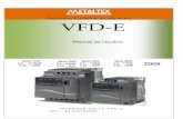 PRODUTOS ELETRÔNICOS METALTEX VFD-Eluzautomaca.dominiotemporario.com/doc/Manual_m_VFD-E.pdf · 5 Parâmetros de configuração - Inversores Delta VFD-E ... • Verifique se a embalagem