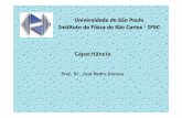 Universidade de São Paulo Instituto de Física de São Carlos … · 2017-06-20 · ... Resnick e Walker, Fundamentos de Física (8ª ed., LTC ... 1 F = 1 coulomb por ... Halliday,