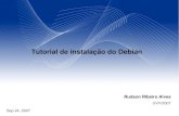 Tutorial de instalação do Debian - rra.etc.br · 4 Opções de Boot Para este tutorial vou utilizar a instalação gráfica. Tecle “installgui”, como na figura acima.