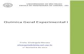 Química Geral Experimental I - debiq.eel.usp.brelisangela/Apostila de Qu_mica Geral... · Anote todas as observações do trabalho experimental e suas conclusões. 2.2 Regras Básicas