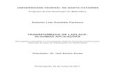 TRANSFORMADA DE LAPLACE: ALGUMAS …mundoengenharia.com.br/wp-content/uploads/2018/03/Lista-de... · Transformada de Laplace da integral ... reduzi-la a um problema ... problemas