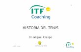 HISTORIA DEL TENIS - Home | Miguel Crespo 1. Historia del tenis.pdf · Tennis' en Francia • Significa Juego de la Palma • Consistente en golpear una pelota con la palma de la