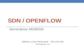 SDN e OpenFloedmundo/MC822/mc822/MO655/SDN e OpenFlo… · SDN / OPENFLOW Seminários MO655A William Lima Reiznautt – RA 107150 willreli@gmail.com
