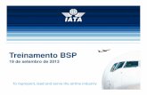 a1 brazil treinamento BSP.ppt · O que é o BSP? (Billing and Settlement Plan) Sistema de compensação financeira de passagens aéreas entre Empresas Aéreas e Agentes de Viagens.