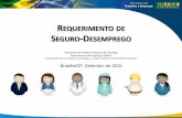 REQUERIMENTO DE SEGURO-DESEMPREGO - …certforum.iti.gov.br/2015/brasilia/wp-content/uploads/2014/10/a... · Programa do Seguro-Desemprego •Lei 7998 (1990): regula o Programa do