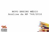 NOVO ENSINO MÉDIO Análise da MP 746/2016portal.seduc.go.gov.br/SiteAssets/Lists/Noticias/AllItems/Análise... · AS MUDANÇAS –JUSTIFICATIVA - IDEB do EM estagnado desde 2011