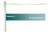 Capítulo 2 Circuitos Resistivos - DECOMbaldini/EA513/Cap2.pdf · EA-513 –Circuitos Elétricos I DECOM-FEEC-UNICAMP 2.1 Lei de Ohm Resistor: • qualquer dispositivo que exibe somente