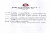TRIBUNAL DE CONTAS DO ESTADO DE SAO PAULO COMUNICADO GP … · licitações, contratos e execução contratual, previstas no Comunicado GP n0 07/2016, ... sem qualquer tipo de restrição