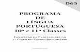 PROGRAMA DE LÍNGUA PORTUGUESA 10ª e 11ª … · Programa de Língua Portuguesa ... › O Texto Dramático /Texto Teatral: ... Situação linguística em Angola: