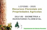 2015 Recursos Florestais em Propriedades Agrícolas - …esalqlastrop.com.br/img/aulas/LCF1581_15_Aula 12(3).pdf · LCF1581 - 2015 Recursos Florestais em Propriedades Agrícolas SILV