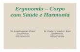 Ergonomia – Corpo com Saúde e Harmonia Apres€¦ · Ergonomia – Corpo com Saúde e Harmonia Dr. Paulo Fernando C. Rossi Fisioterapeuta CREFITO-3 / 65294 F Fone: (16) 3307-6555