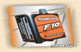 Power Click modelo F10 é um sistema de monitoração … F10.pdf · Power Click modelo F10 é um sistema de monitoração de áudio composto de um potente amplificador projetado