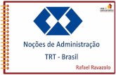 Noções de Administração TRT - Brasil · TRT - Brasil. Matérias: 1 Funções da Administração: Planejar, Organizar, Dirigir e Controlar. 2 Planejamento Estratégico: Níveis