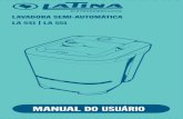 LAVADORA SEMI-AUTOMÁTICA LA 541 LA 551 · Title: LPDP-NT.0110 - MANUAL LA541 LA551 - REV04 - SITE-01 Created Date: 6/6/2017 4:03:56 PM
