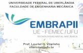 UNIVERSIDADE FEDERAL DE UBERLÂNDIA FACULDADE DE … · tecnológico brasileiro para o desenvolvimento de Tecnologia Metal-Mecânica, provendo soluções ... - Manual de Operação