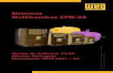 Sistemas multibombas CFW-08 - old.weg.netold.weg.net/files/products/WEG-cfw-08-aplicacoes-em-sistemas-multi... · Sistema Multibombas Controle Fixo ..... 09 5.1. Conexões Elétricas