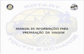 MANUAL DE INFORMAÇÕES PARA PREPARAÇÃO …intercambiod4600.com.br/downloads/manual_preparacao_de_viagem.pdf · nome Brasil bordado, CD´s com músicas brasileiras: Tom Jobim, Milton