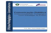 Catalogação na publicação elaborada pela Divisão de ... · 3 Comunicação Didática: A Intencionalidade Pedagógica como Estratégia de Ensino. Autor: Paulo Sérgio Negri Docentes: