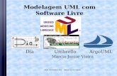 Modelagem UML com Software Livremarcio/UML5FISL.pdf · Modelagem UML com Software Livre Dia Umbrello ArgoUML Marcio Junior Vieira 2004 -Ambiente Livre - Marcio Junior Vieira