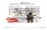 RELATÓRIO DE ATIVIDADES OPERACIONAIS … · 7 RELATÓRIO DE ATIVIDADES OPERACIONAIS NOTÁVEIS 7 1 DOMINGO.....05/11/2017 Área Data Horário Nome Local Promotor