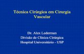 Manobras Táticas em Cirurgia Vascular - HU/USP · Técnica Cirúrgica em Cirurgia Vascular Dr. Alex Lederman Divisão de Clínica Cirúrgica Hospital Universitário - USP