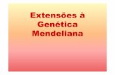 Extensões à GenéticaMendeliana · Grupos Sanguíneos • Determinado por proteínas presentes no plasma ou nas hemácias • Conhecimento importante nas transfusões, medicina