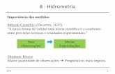 8 - Hidrometriartkishi.dhs/TH024/TH024_08_Hidrometria.pdf · 8 - Hidrometria Importância das medidas: Método Científico (Decartes, 1637) “A única forma de validar uma teoria