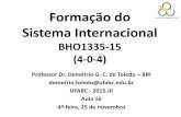 Formação do Sistema Internacional BHO1335-15 (4-0-4) · Módulo III: Sistema internacional e capitalismo contemporâneos Aula 16 (4ª-feira, 25 de novembro): A (re)emergência da