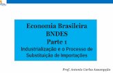 Economia Brasileira BNDES Parte 1€¦ · externa (base de uma economia agroexportadora) e passa a depender de elementos ligados ao mercado interno, como o consumo e o investimento