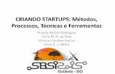 Criando Startups: Métodos, Processos, Técnicas e … · CRIANDO STARTUPS: Métodos, Processos, Técnicas e Ferramentas Ricardo Batista Rodrigues Carlo M. R. da Silva Vinicius Cardoso