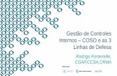 Gestão de Controles Internos COSO e as 3 Linhas de …conaci.org.br/wp-content/uploads/2016/08/Rodrigo-Fontanelle-Gestão... · seus processos de gerenciamento de riscos e na definição