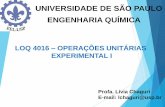 UNIVERSIDADE DE SÃO PAULO ENGENHARIA …sistemas.eel.usp.br/docentes/arquivos/8151869/LOQ4016/Aula_2... · Granulometria –termo usado para caracterizar o tamanho de um material