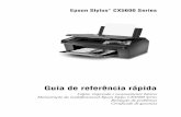 Guia de referência rápida - files.support.epson.com · Epson Stylus CX5600 Series Guia de referência rápida Cópia, impressão e escaneamento básicos Manutenção da multifuncional