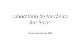 Laboratório de Mecânica dos Solos³rio_de_Mecânica_dos... · 4 aulas de laboratÓrio: • a turma serÁ dividida em 3 grupos • cada grupo apresentarÁ 2 aulas de laboratÓrio: