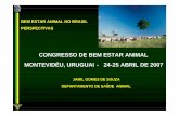 CONGRESSO DE BEM ESTAR ANIMAL …€¦ · - Programa de Proteção aos Animais Domésticos no ... • Tipos de cercas. ... • Instalações adequadas (currais, bretes...); • ausência