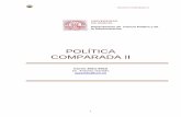 POLÍTICA COMPARADA II - um.es · POLITICA COMPARADA II Cuatrimestre Segundo ... Se especificará una nueva dirección al inicio del curso) ... Fondo de Cultura Económica, 1993);