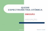 QUI346 ESPECTROMETRIA ATÔMICA - Professores …professor.ufop.br/sites/default/files/mcoutrim/files/qui_346... · plasma indutivamente acoplado ... A intensidade da energia radiante