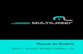 Manual do Usuário - arquivos.multilaser.com.brarquivos.multilaser.com.br/manual/RE072_MANUAL.pdf · 2.3 Ativação e significado dos LEDs ... 30.2 Load Settings from File ... 31.1