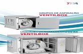 GRUPOS DE ASPIRAÇÃO VENTILBOX - ventilnorte.com · Unidade de extração com ventilador de motor diretamente acoplado APLICAÇÃO • Instalações de ventilação com baixa pressão.