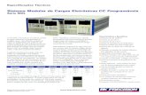 Sistema Modular de Cargas Eletrônicas CC … · Sistema Modular de Cargas Eletrônicas CC Programáveis Série MDL 3 Equipadas com microprocessadores de alto desempenho em cada gabinete