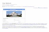 Taj Mahal - cemiteriosp.com.br Mahal.pdf · Taj Mahal Origem: Wikipédia, a enciclopédia livre. Ir para: navegação , pesquisa Nota: Para outros significados de Taj Mahal, ver Taj