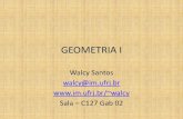 GEOMETRIA I - im.ufrj.brim.ufrj.br/walcy/GEOMETRIA_I.pdf · 1 √2. Definições I) Ponto é o que não tem partes nem grandeza alguma. ... versão da geometria não euclidiana à