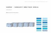 SMW - SMART METER WEG · Referência Rápida dos Parâmetros Registradores e Indicadores 0 0-2 | SMW100 Display Formato Nome Descrição TENSÃO - MODELOS MONOFÁSICOS 12.7.0 V …